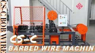 CS-C newest technology galvanized barbed wire making machine