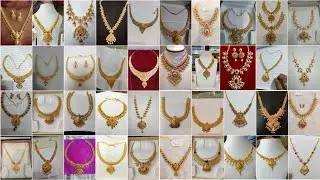 80+Latest Gold Necklace Designs|Gold  Short Haram Designs|Short Necklace Designs For Bridal Wedding