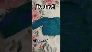 you can make your own knit sweater!! #shorts #yarn #knitting