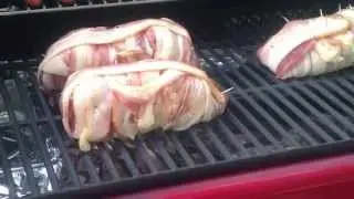 Bacon-Wrapped Stuffed Pork Loin on the Smoker