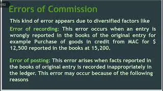 Basics of Accounting/15-5/Errors of Commission