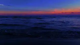 Sleep Background with Night Ocean Waves | Soft Ocean Ambience