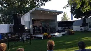 Friends & fellow harmonica players-Phil Hague & Larry DeLawder Floyd Gospel Sing Floyd, IA 9-6-14