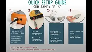 Rechargeable Pulse Oximeter - Adult Finger Sensor for Continuous Monitoring & Spot-Checking