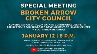 Broken Arrow City Council Special Meeting - 01/12/26