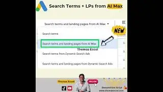AI Max Search Term Report: Headline and Landing Pages live! #googleads #ppc #aimax #advertising