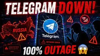 Telegram Down in Russia? 100% Outage Explained 🚨