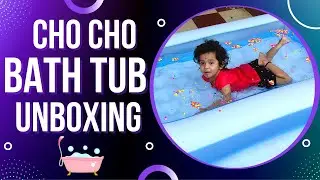Saanvi's New Bath tub|Bathing Tub for Kids|Cho Cho Inflatable Swimming Bathtub for Kids|Baby Bathtub