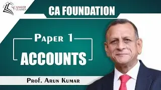 Basic Accounting Ratios - Lecture 1 - CA Foundation By Prof. Arun Kumar