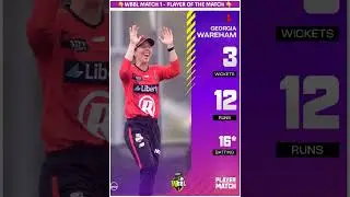 WBBL All-Rounder MASTERCLASS! 🔥 Wareham's Bat & Ball Domination in One Short #shortsfeed #wbbl2025