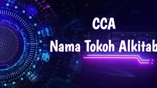 CCA Tentang Nama Nama Tokoh Dalam Alkitab @channelcca