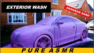 Pure ASMR Auto Detailing: Sahara Sand Covered Audi TT Exterior Detail