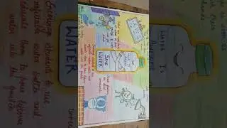 Save Water Poster #kidsactivities #schoolproject #savewaterdrawing #savewatersavelife #savewater