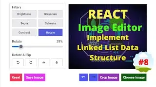 Build an image editor in react  implementing linked list data structure image save #8