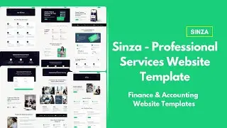 Sinza - Professional Services Website Template | Banking & Investment Website Templates
