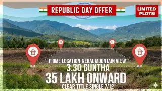 ||NA PLOT WITH CLEAR TITLE 🏠🏠🏠||📍Neral || 35 LAKH onward #property #realestate #home @dhruvrathee 