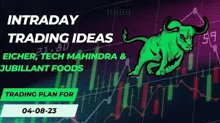 Intraday Trading Ideas With  @crediwealth    On 04-08-23