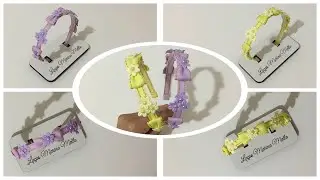 TIARA DELICADEZA com Laços e Flor 3D/Ribbonbow🎀By Marina Mello