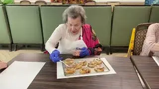 Baking Cinnamon Rolls Together | Transitional Memory Care at Chateau Madeleine, Melbourne FL