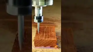 Precision CNC Wood Carving ASMR #shorts