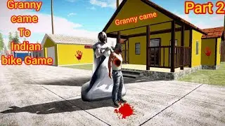 granny came | in Indian Bike game | 😱
