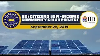 IID and Citizens Energy celebrate commissioning of low-income community solar project (Short Edit)