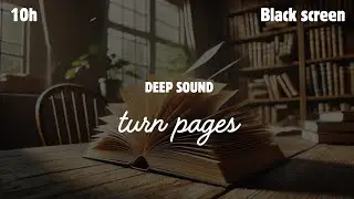 Turn Pages 📖 | Paper Sound | 10 Hours | Black Screen for Sleep, Relaxation & Focus