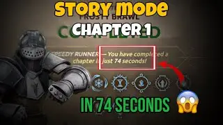 How To Complete Chapter 1 In Less Than 2 minutes Story Mode | Shadow Fight 4 | Evoker OP