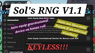 Sol's RNG Script V1.1, More Hot Features!!! SOLARA SUPPORT | Erudite Hub