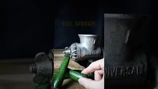 grinding cucumber #closeup #macro #shorts