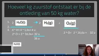 VMBO T4 Chemische reacties onderdeel 4: massa's en massaverhoudingen bij chemische reacties