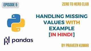 Episode 5 - Handling missing values in Pandas using Titanic Dataset (Hindi) | Learn Pandas | Project