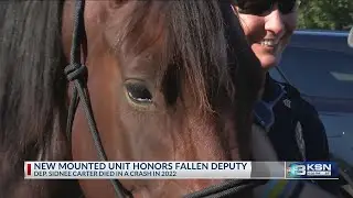 New WPD mounted unit honors fallen Sedgwick County deputy