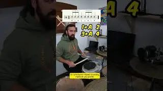 🎼 SINGLE STROKE 4 drum rudiment explained. Beginner Drum Lesson #shorts #drumlessons #rudiments