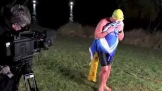 Extremschwimmer Wandratsch bezwingt ZDF-Ententeich