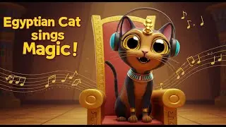 Egyptian Cat Adventure Song for Children 🐱🌟 | Fun & Educational!