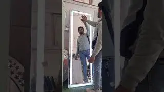looking mirror led glass  tech wala #jishanglasshouse #like #glass #hardwork #glassart