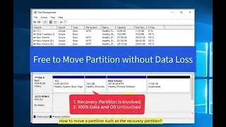 Free Move Partition Including Moving the Recovery Partition No Data Loss