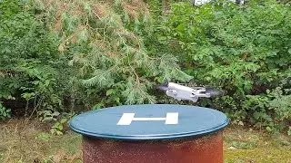 DJI Mini 3 Pro drone after the crash slips on landing