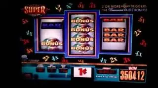 Diamond Vault Brilliant Progressive Jackpot Hand Pay - Huge Win!!!!