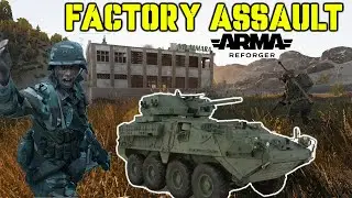 ARMA REFORGER KUNAR PROVINCE - FULL FACTORY ASSAULT  W/ 2nd Ranger Battalion