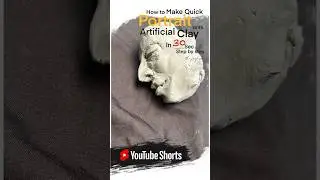 A quick portrait in artificial clay #art #clay #sculpture #sculpture #sculpting #tutorial #clay