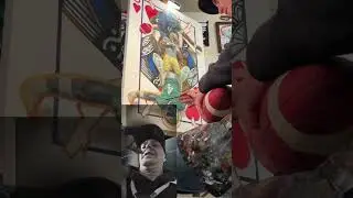 Create Sports Art Like This! #art #sportsart #painting #paintingtutorial #howtopaint #howto