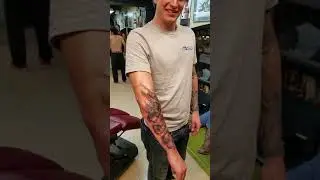 Tear thru American flag tattoo by Jeffrey Ziozios at Bay City Tattoos Tampa Florida #ink #inked #ink