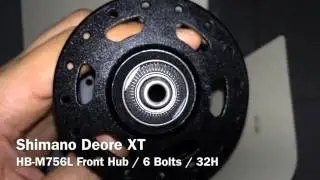 Shimano Deore XT HB-M756L Front Hub - 32H / 6 Bolt Disc