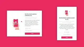 Responsive Newsletter Form Design Using Grid | HTML & CSS