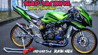 MODIFIKASI NINJA RR MINIMALIS STYLE || SIMPEL BIKIN NGILER