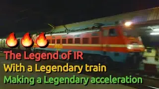 High speed Acceleration of WAP4 with old ICF rake of Azad Hind express🔥🔥🔥