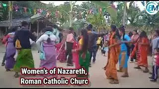Merry Christmas,home to home traditional dance by Nazareth,Roman Catholic Church. December 26, 2021