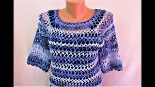 CUM CROSETAM BLUZA DE VARA  - Tutorial pas cu pas / PARTEA I